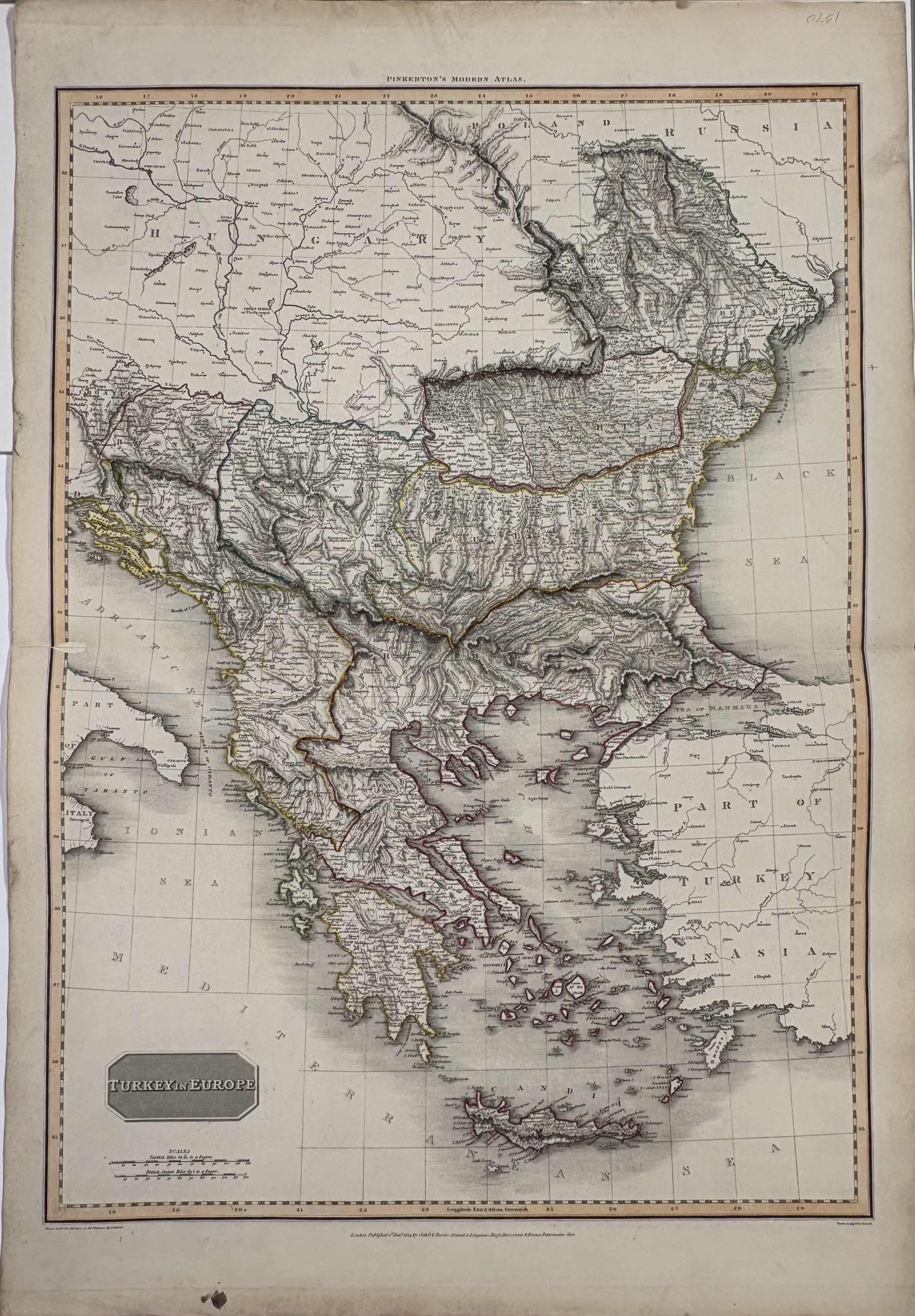 Turkey in Europe (Pinkerton's Modern Atlas)